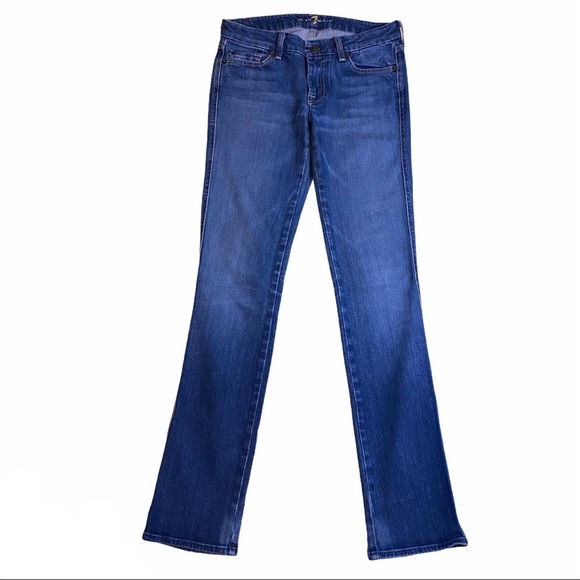 7 For All Mankind Kate Straight Leg Jeans 27 - Picture 3 of 8